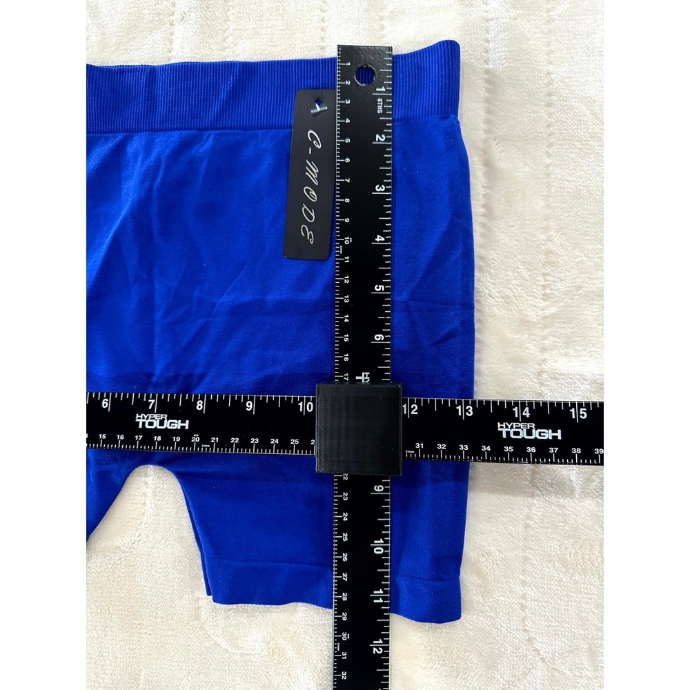 Dodo 2Pc Outfit Set White Cami Tank & Blue CMode Biker Shorts Size L/One NWT - Picture 10 of 15